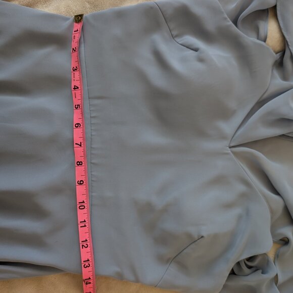 Dusty Blue chiffon dress - Picture 11 of 12